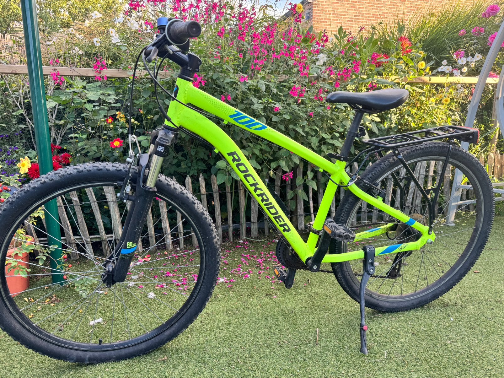 Rockrider fiets st 100, Fietsen en Brommers, Gebruikt, Velgrem, Versnellingen, Ophalen