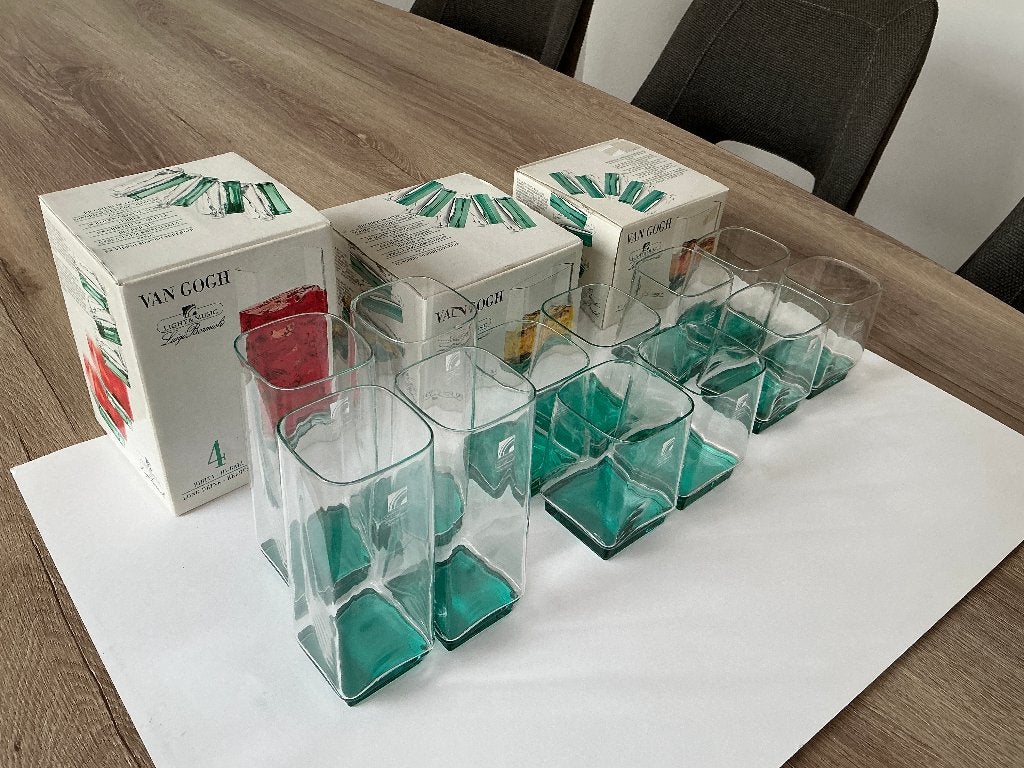 Vintage design set van 12 glazen van Luigi Bormioli, Ophalen of Verzenden, Nieuw