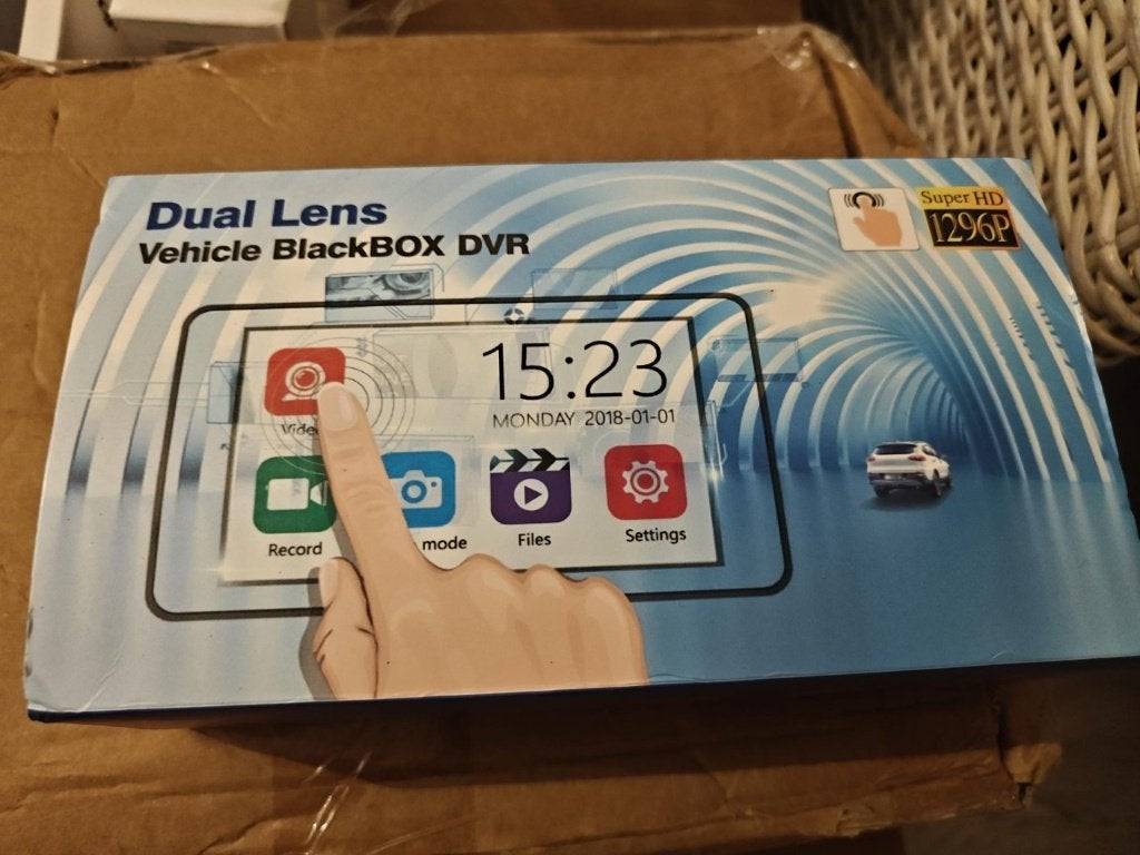 Dashcam 1296P à double objectif - Caméra avant et arrière, Enlèvement ou Envoi, Neuf