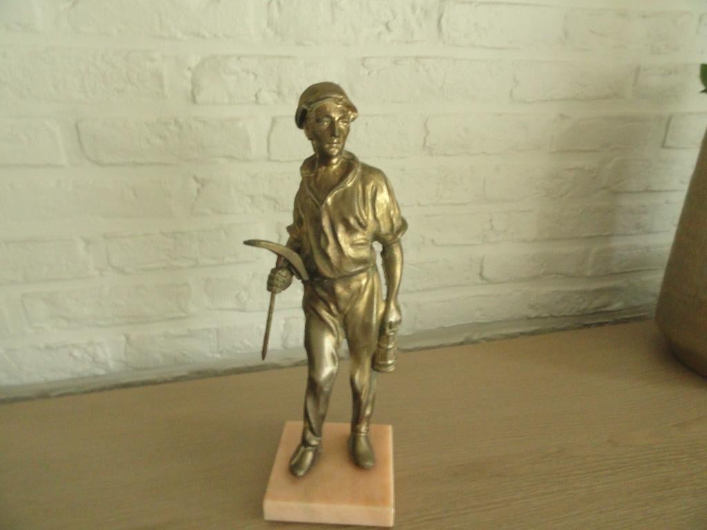 koper mijnwerker, Antiek en Kunst, Ophalen, Koper