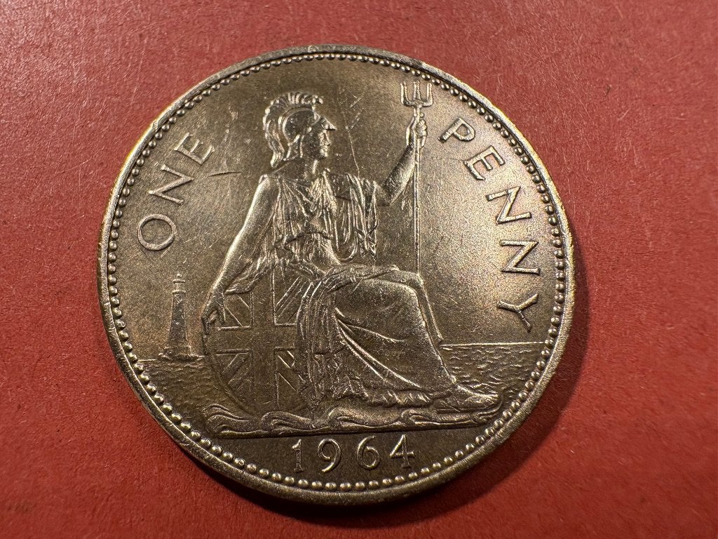 Royaume-Uni (UK) - 1 Penny 1964 (#207#), Enlèvement ou Envoi, Autres pays, Monnaie en vrac