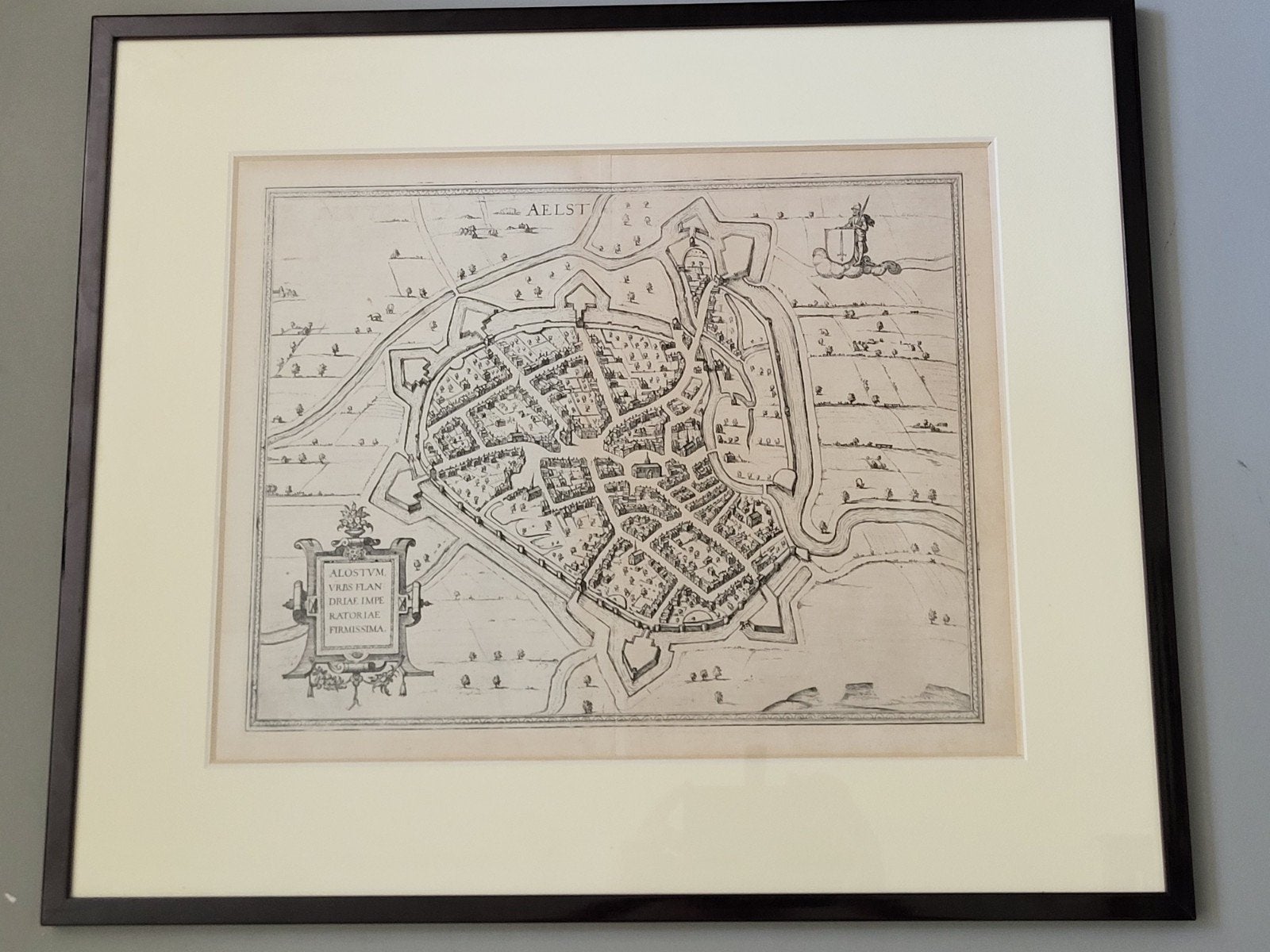 Alost Hogenberg carte, Enlèvement, Avec texte