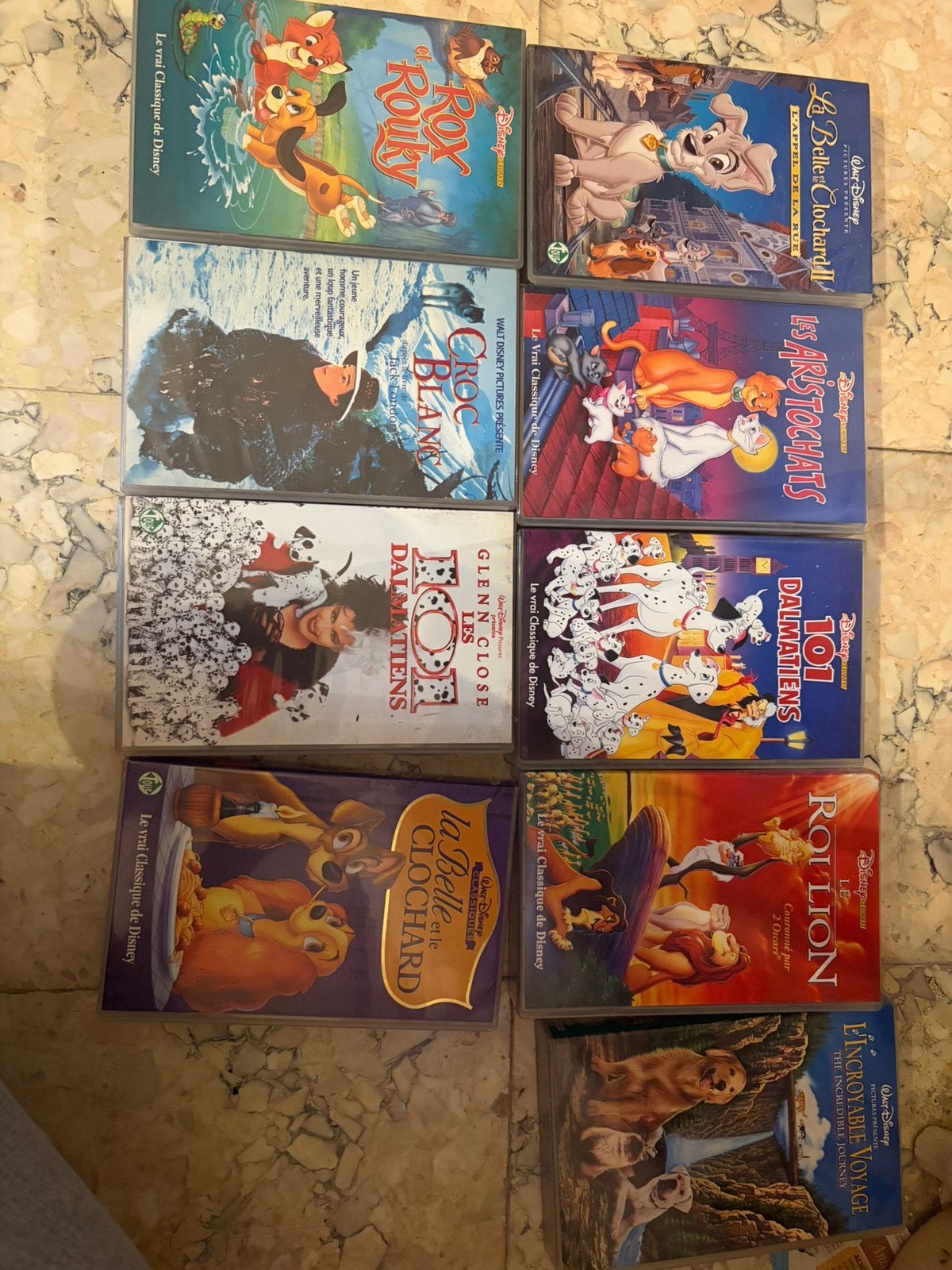 lot de cassette walt Disney, Cd's en Dvd's, VHS | Kinderen en Jeugd, Ophalen of Verzenden, Zo goed als nieuw
