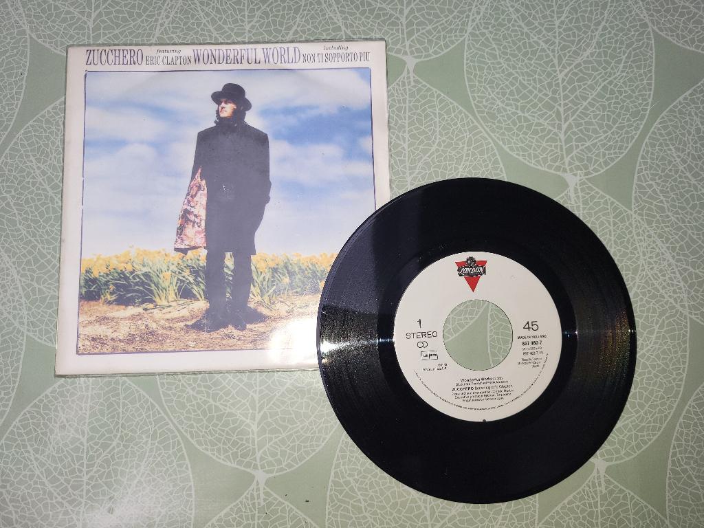 Vinyl Single Zucchero ft Eric Clapton (zie foto's), Ophalen of Verzenden, Zo goed als nieuw