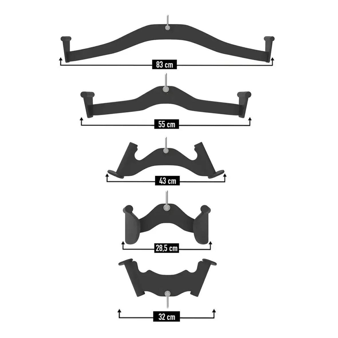 Multi-Grip Handle Set Kabelgrepen Fitness Sport GymFactory, Verzenden, Nieuw, Armen, Overige typen