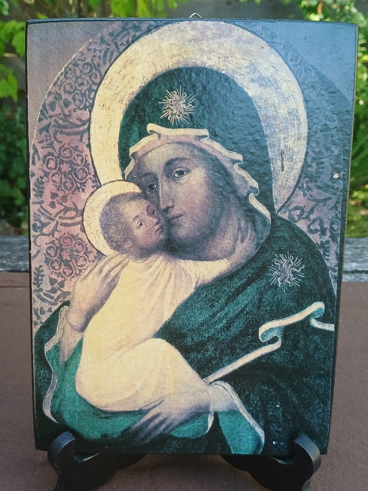 Réplique d'icône - Vierge Marie avec Jésus, Enlèvement ou Envoi
