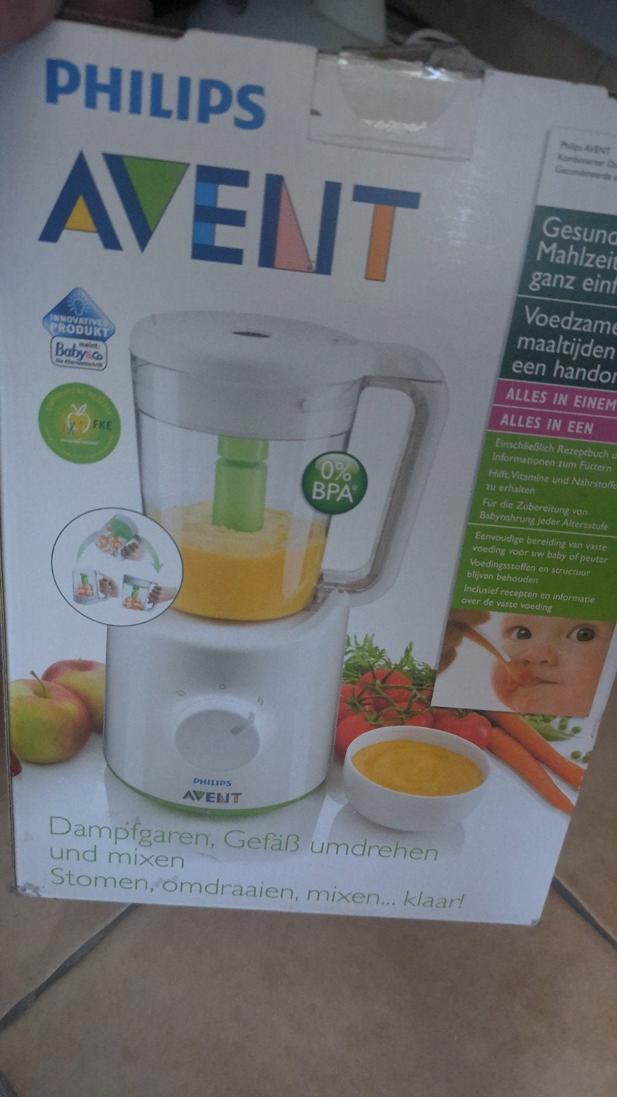 Philips Avent mixeur vapeur scf870, Ophalen, Gebruikt, Stoomfunctie, Babyvoedingmaker