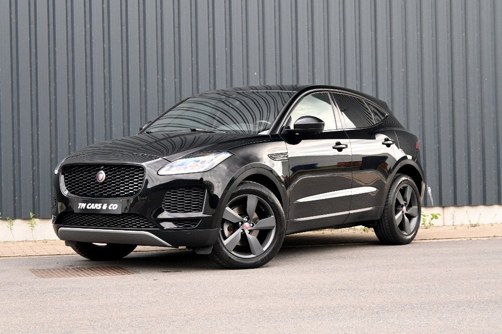 Jaguar E-pace 2.0d Automaat, 360 Cam, Leder, LED, zet verw, Autos, Jaguar, Cuir, Entreprise, Phares entièrement LED, Noir