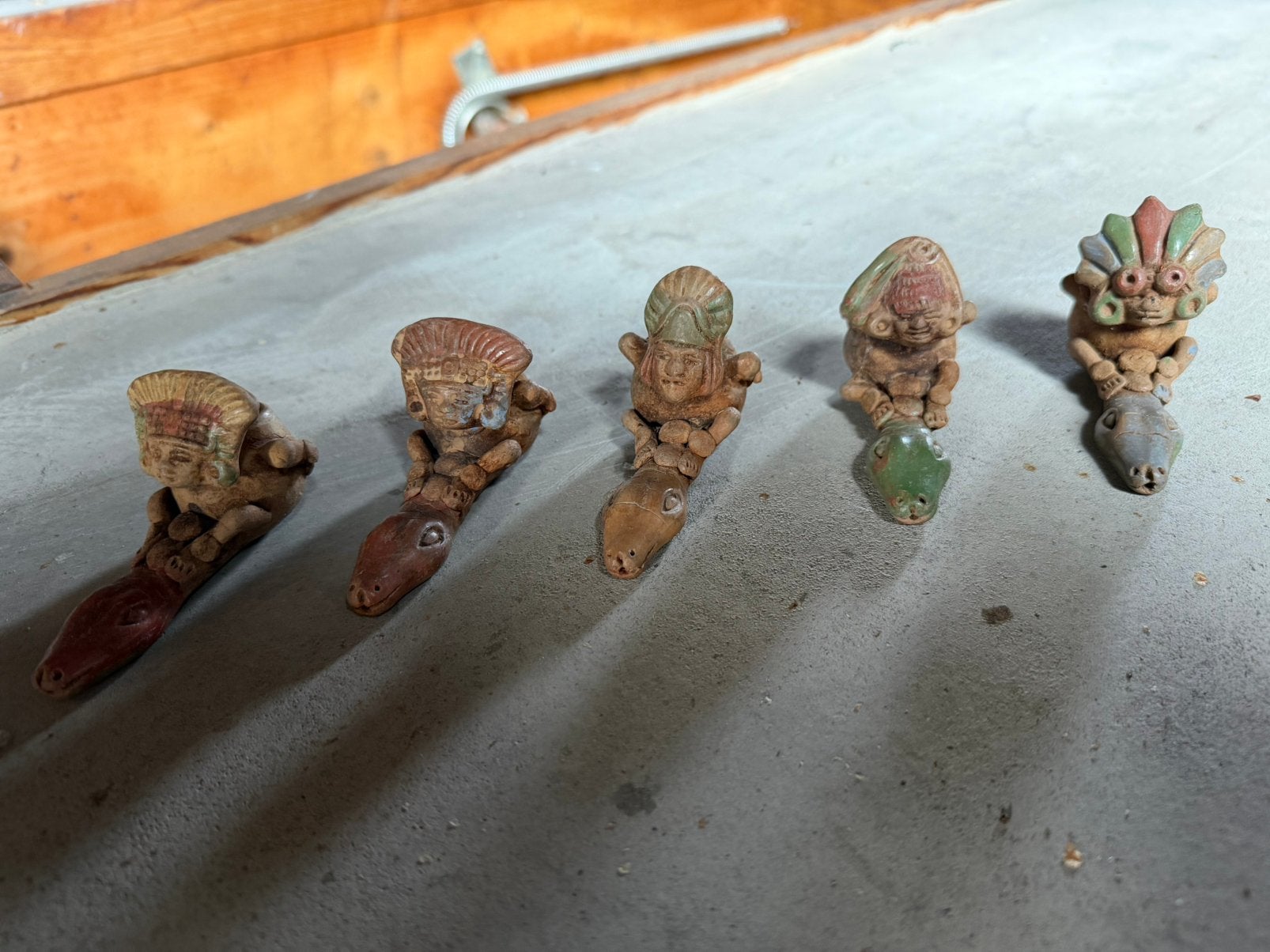 Mexicaanse terracotta handpijpen/ fluitjes, Antiek en Kunst, Ophalen