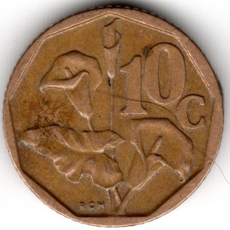 Zuid-Afrika : 10 Cent 1993  KM#135  Ref 15920, Ophalen of Verzenden, Zuid-Afrika, Losse munt