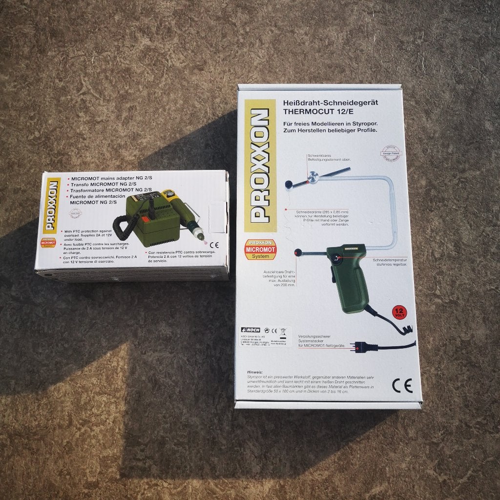 Proxxon Thermocut 12/E + MICROMOT mains adapter NG 2/E, Hobby & Loisirs créatifs, Modélisme | Figurines & Dioramas, Enlèvement ou Envoi