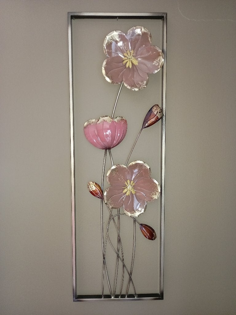Cadre fleurs, Antiquités & Art, Art | Peinture | Classique, Autres techniques, Métal, Enlèvement, Autres styles