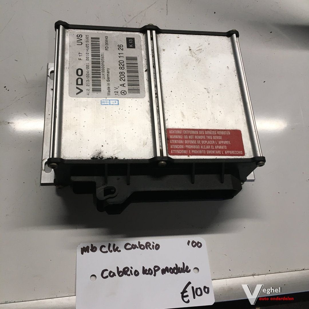 Mercedes CLK  Cabrio   2000   Cabriokap Module A208 820 1126, Gebruikt, -, -, Ophalen of Verzenden