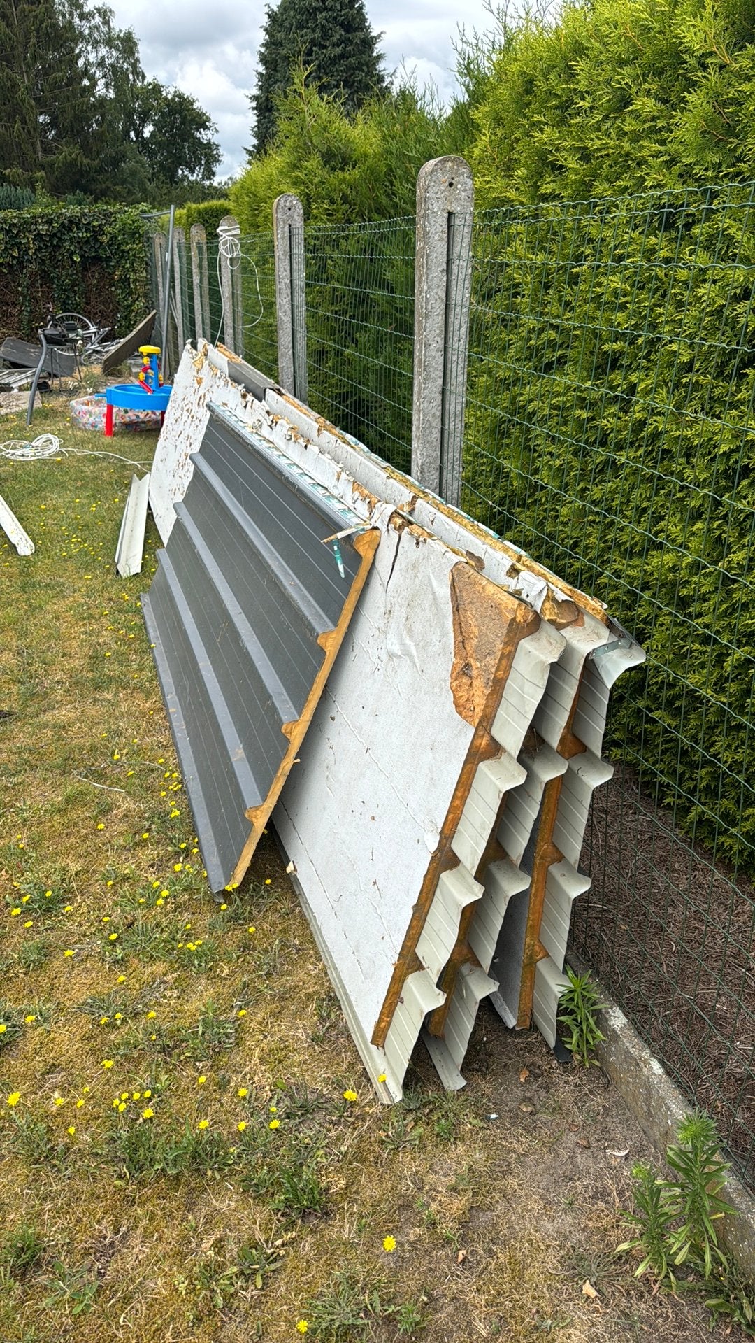 sandwichpanelen met isolatie 5m lang 1m breed, Enlèvement
