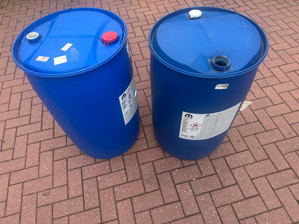 Grote partij lege vaten 6xBlauw Plastic 210L, Ophalen, Zo goed als nieuw, Kunststof