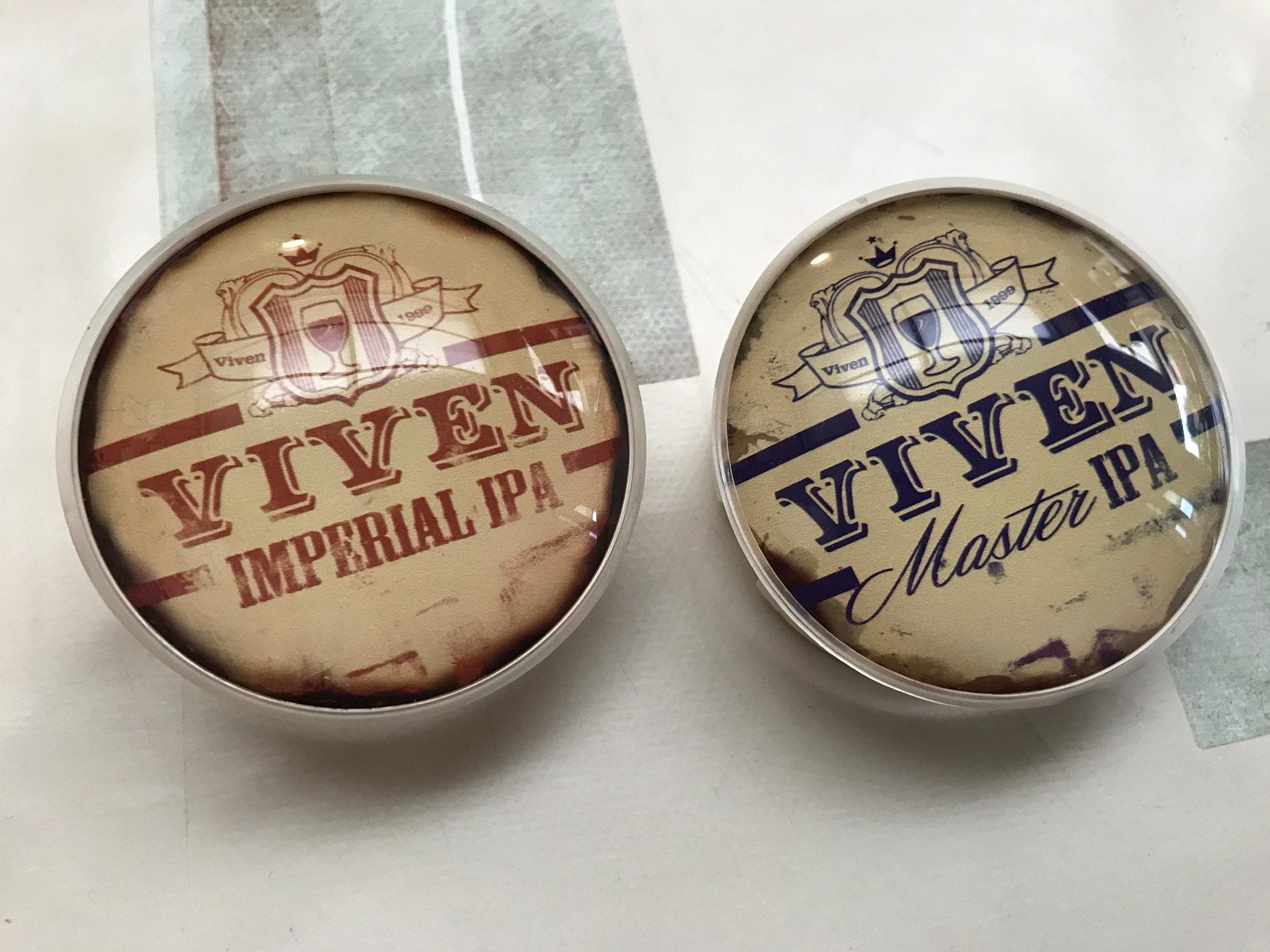 2 verres de robinet à bière Viven illuminés, Collections, Enlèvement ou Envoi, Comme neuf, Autres types