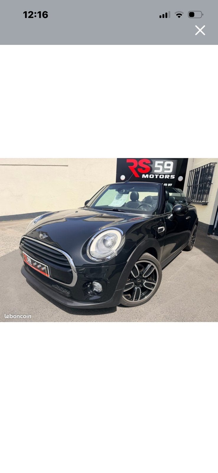 Mini cooper cabriolet 1.6 115cv, Autos, Mini, Cuir, Cabriolet, Boîte manuelle, Bluetooth