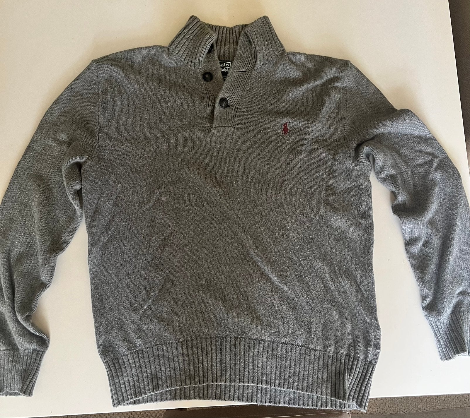 Ralph Lauren trui heren, Vêtements | Hommes, Pulls & Vestes, Enlèvement ou Envoi, Comme neuf, Taille 48/50 (M), Gris