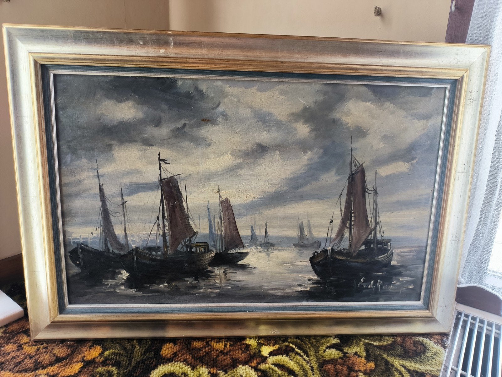 Schilderij zee, Antiek en Kunst, Ophalen