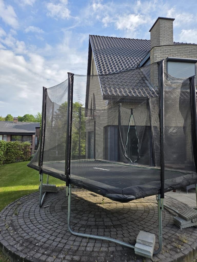 Grote, degelijke trampoline, Ophalen, Gebruikt