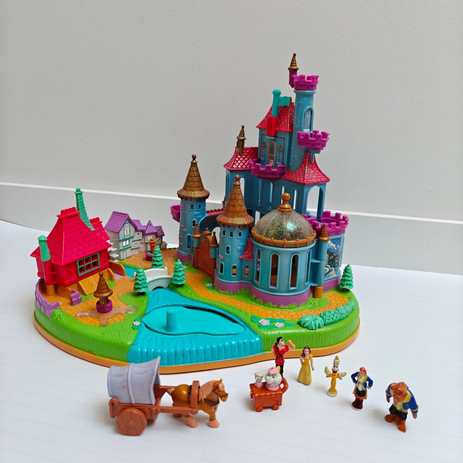Polly Pocket Beauty & the beast vintage Disney 1997 compleet, Verzamelen, Ophalen, Gebruikt