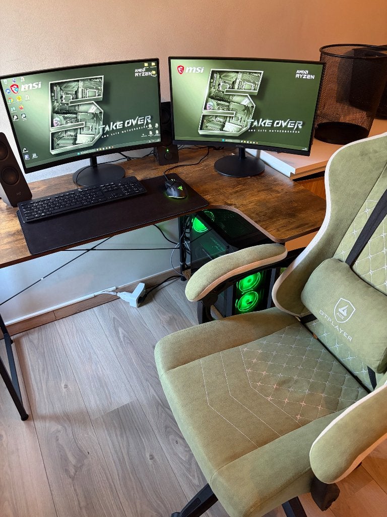 Pc Gaming, Computers en Software, Desktop Pc's, Zo goed als nieuw, 4 Ghz of meer, HDD, SSD, 32 GB, Met videokaart, Met monitor