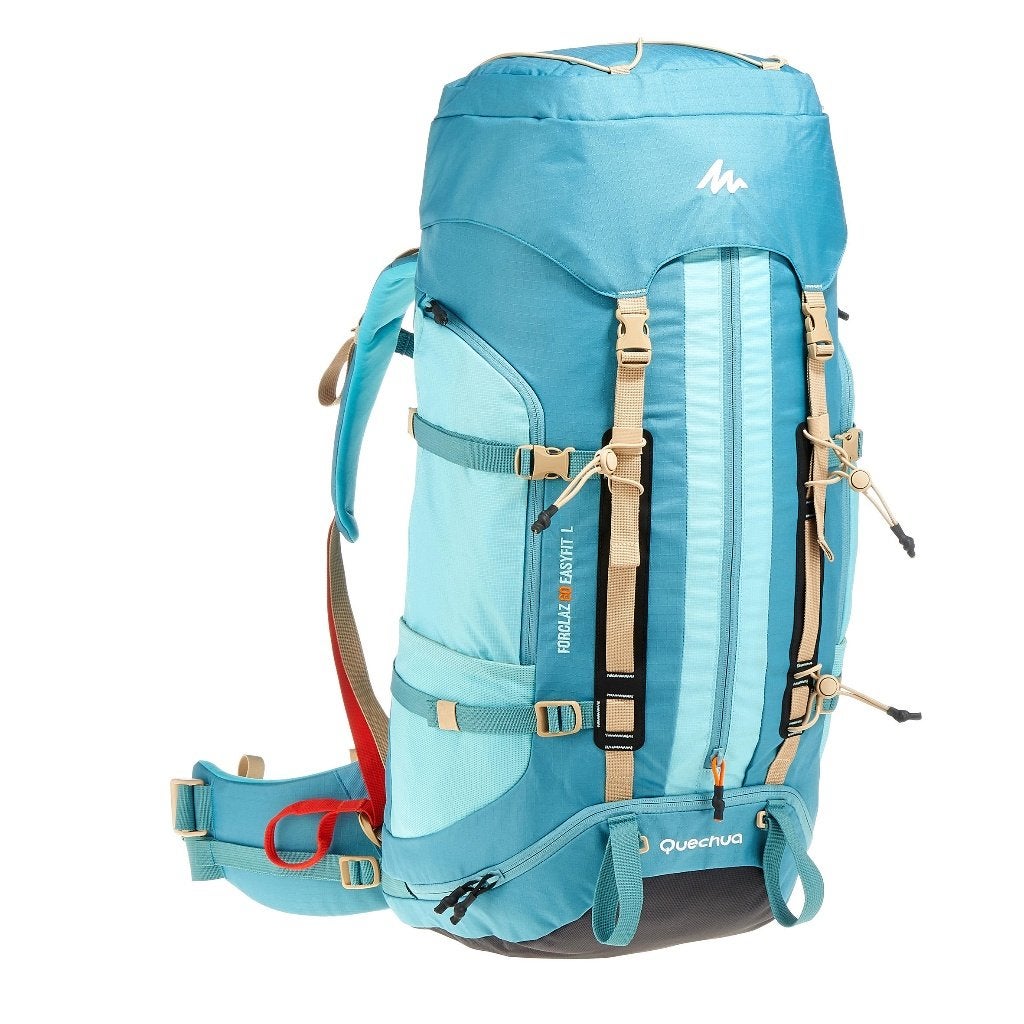 Forclaz Easyfit 60 L Turquoise in goede staat, Ophalen, Zo goed als nieuw, Rugzak