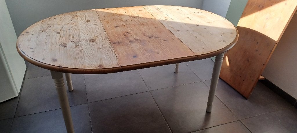 Table à manger, Maison & Meubles, Rond, 100 à 150 cm, Enlèvement, Utilisé