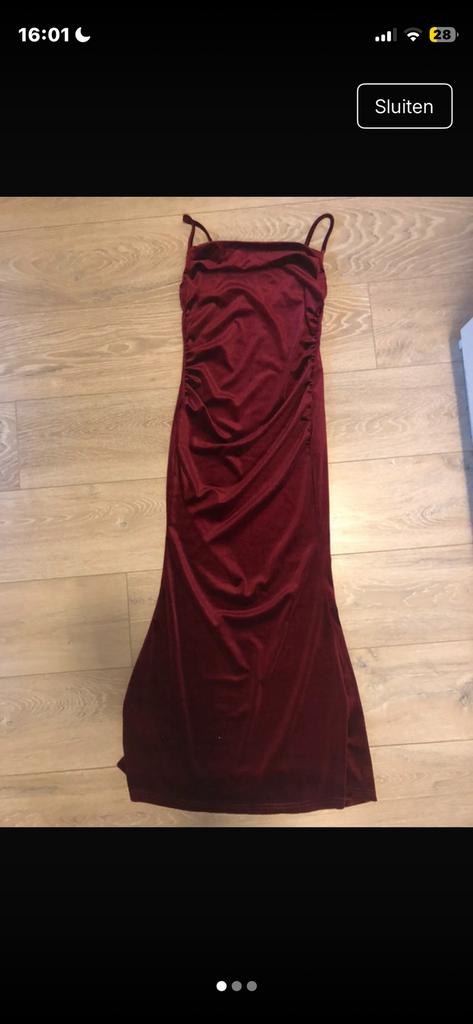 Rode baljurk maat S, Kleding | Dames, Ophalen of Verzenden, Zo goed als nieuw, Maat 36 (S)
