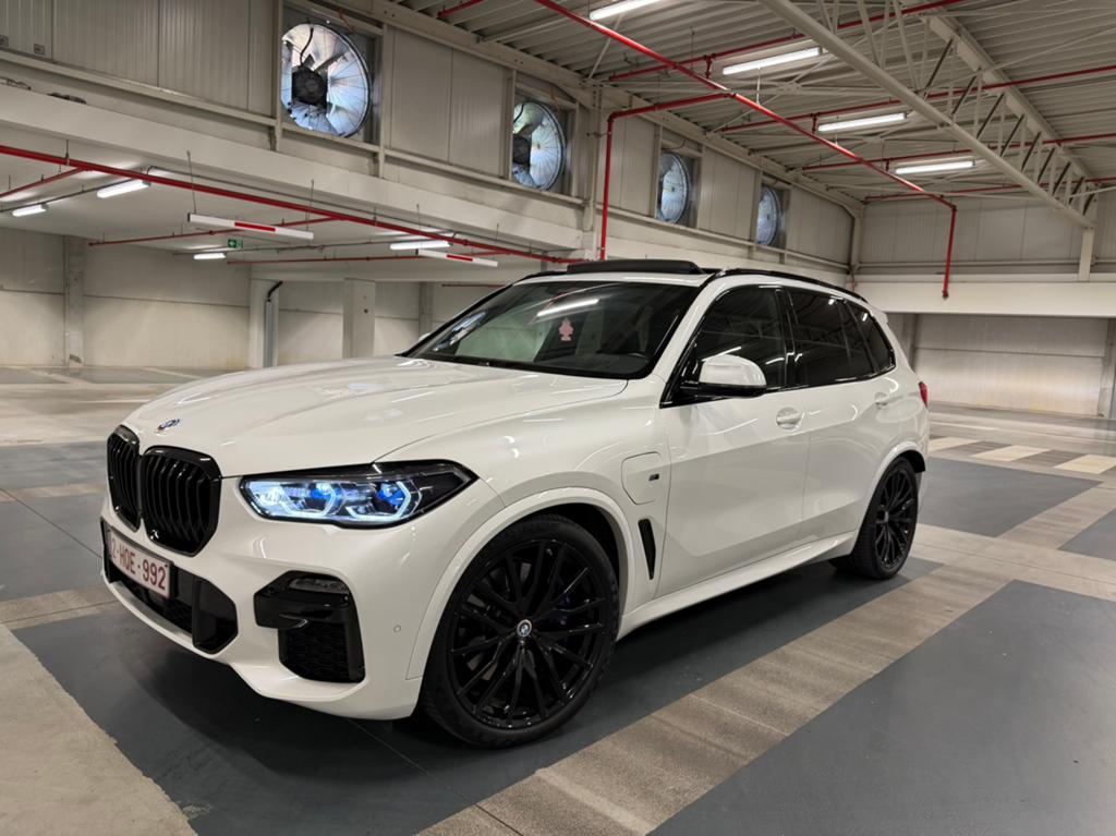 Bmw x5 45e 394pk M-Pakker 360camera, Auto's, Automaat, Wit, Leder, SUV of Terreinwagen