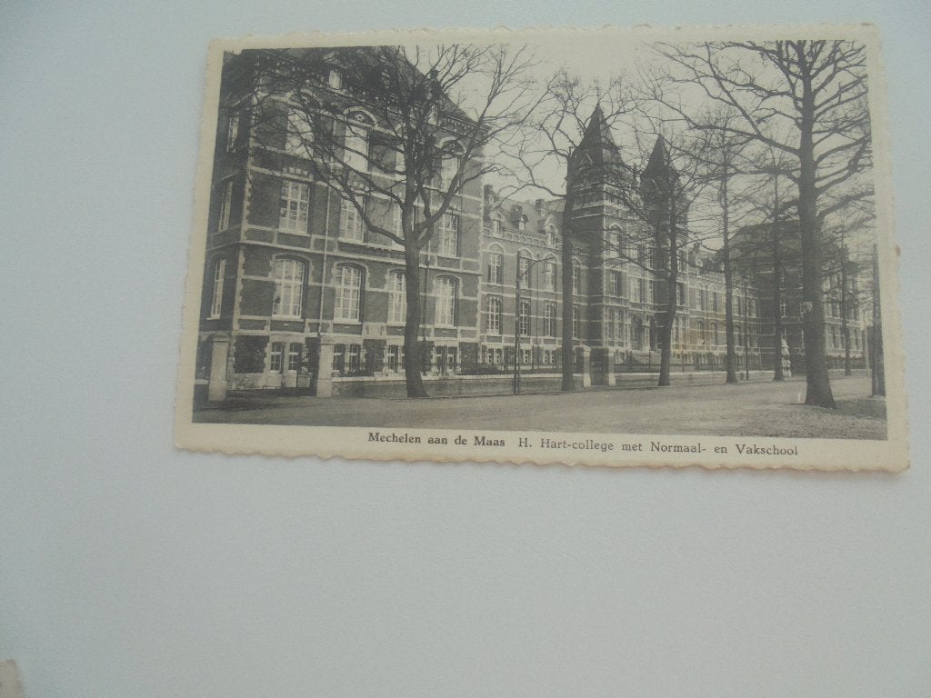 mechelen aan de maas - H.hart college normaal en vakschool, Ophalen of Verzenden, 1940 tot 1960, Ongelopen, Limburg