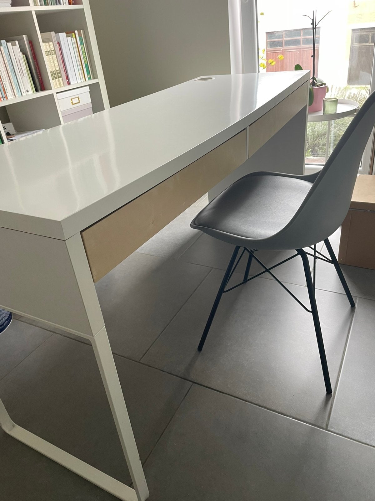 Bureau Ikea avec 2 tiroirs 142 x 50 cm, 142 cm, Enlèvement, Utilisé, IKEA