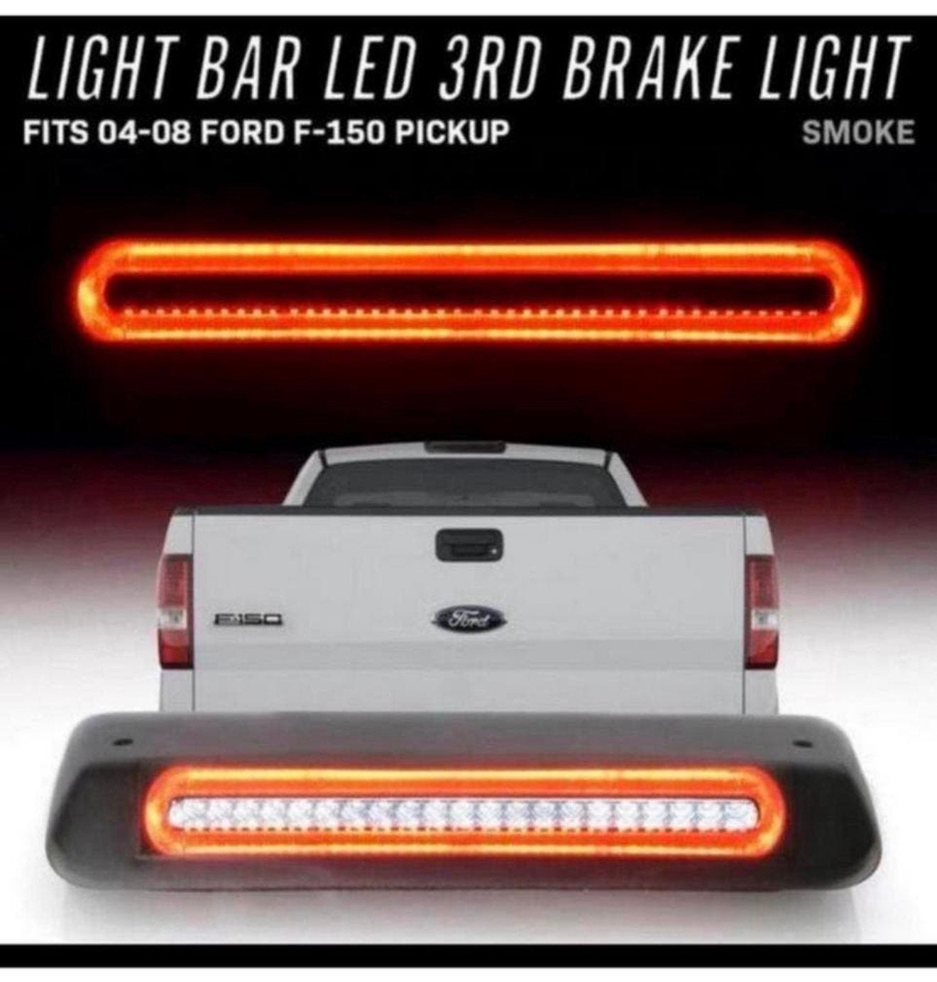2 in 1 SMOKE Lamp LED 3e Remlicht 04-08 Ford F150 licht set, Auto-onderdelen, Ophalen of Verzenden, Nieuw, Ford