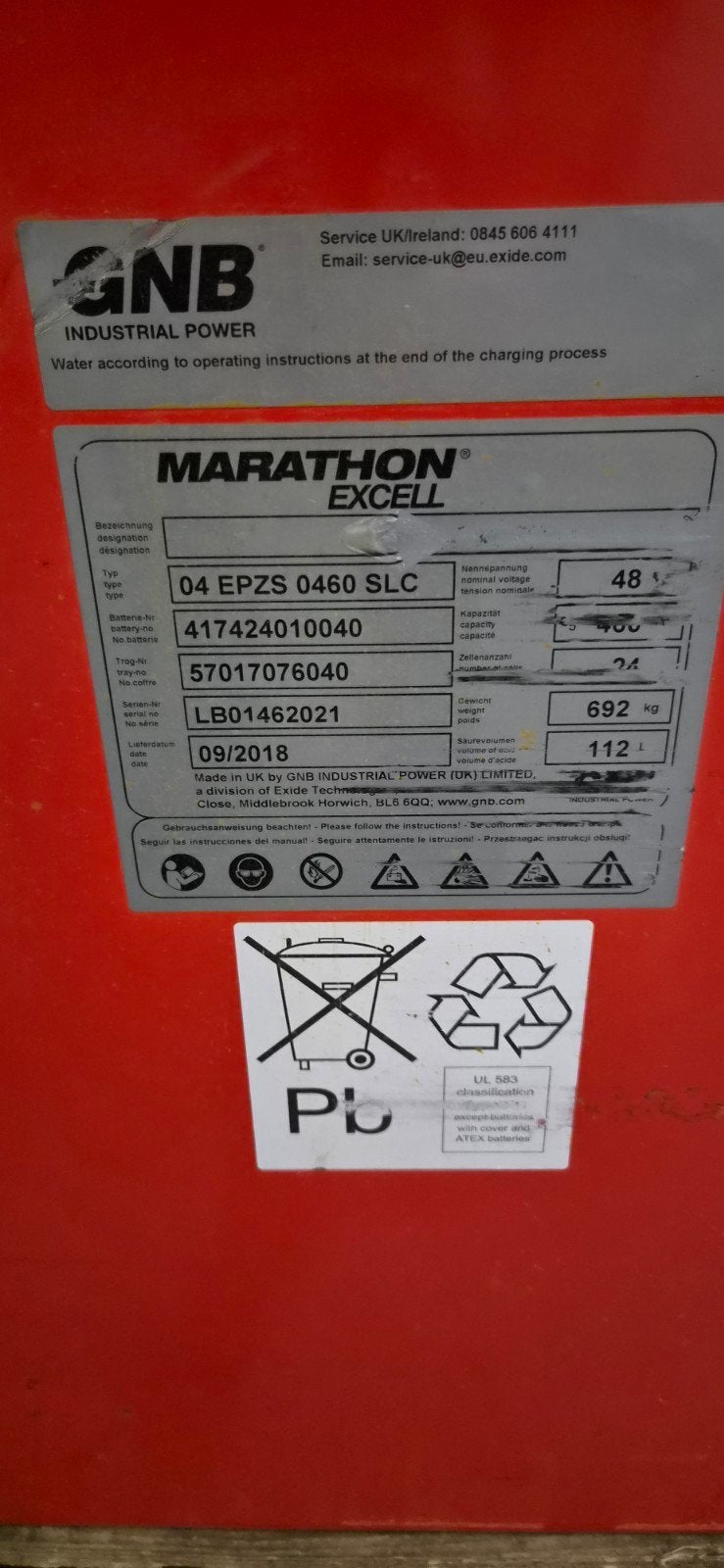 Batterij 48V 460Ah