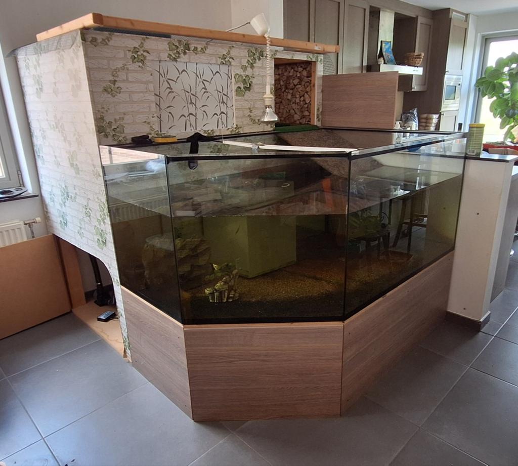 Groot Aquarium Gratis, Dieren en Toebehoren, Ophalen, Gebruikt