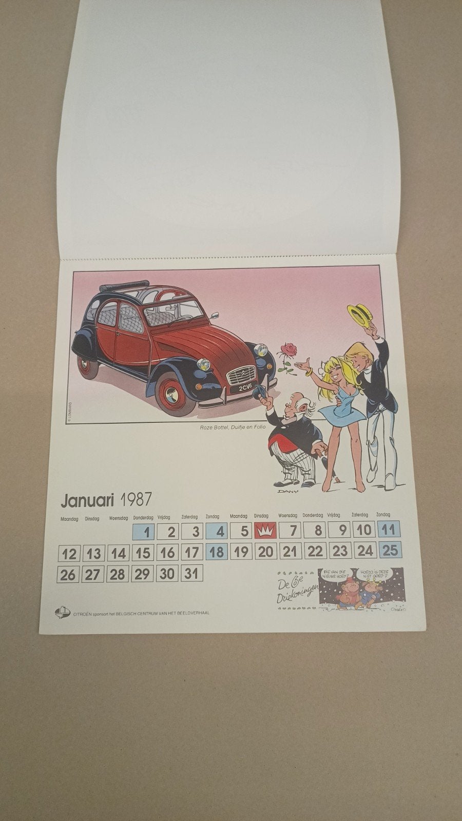 Kalender Citroën 1986., Ophalen of Verzenden, Maandkalender, Zo goed als nieuw
