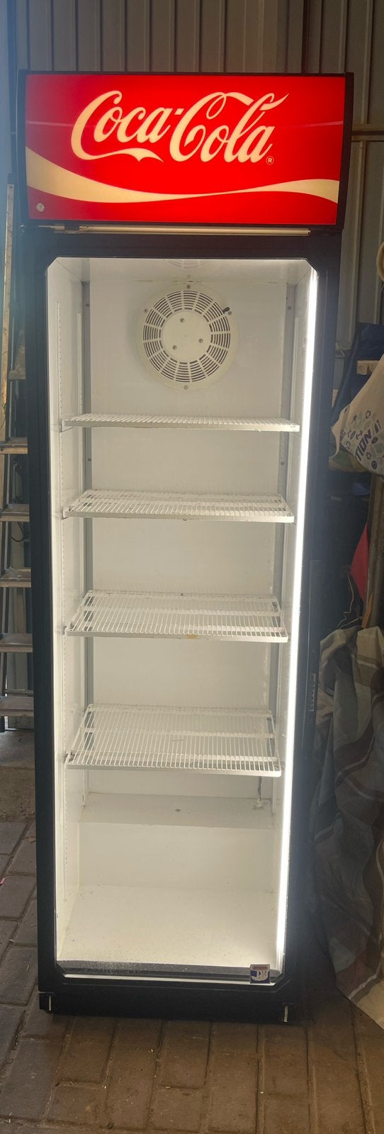 Grote coca cola koelkast / frigo  met glazendeur, Enlèvement, Utilisé