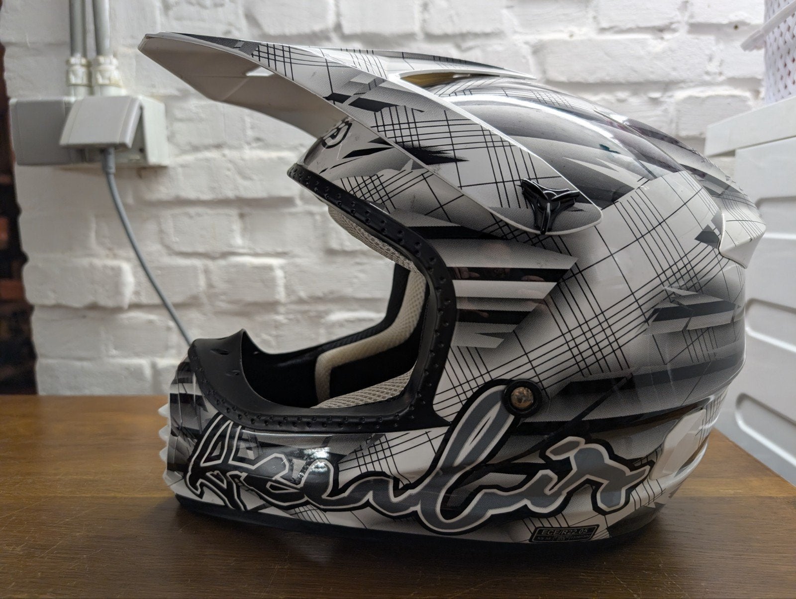 Acerbis helm model fiber 035 strip maat XS, Seconde main, XS, Autres marques, Femmes