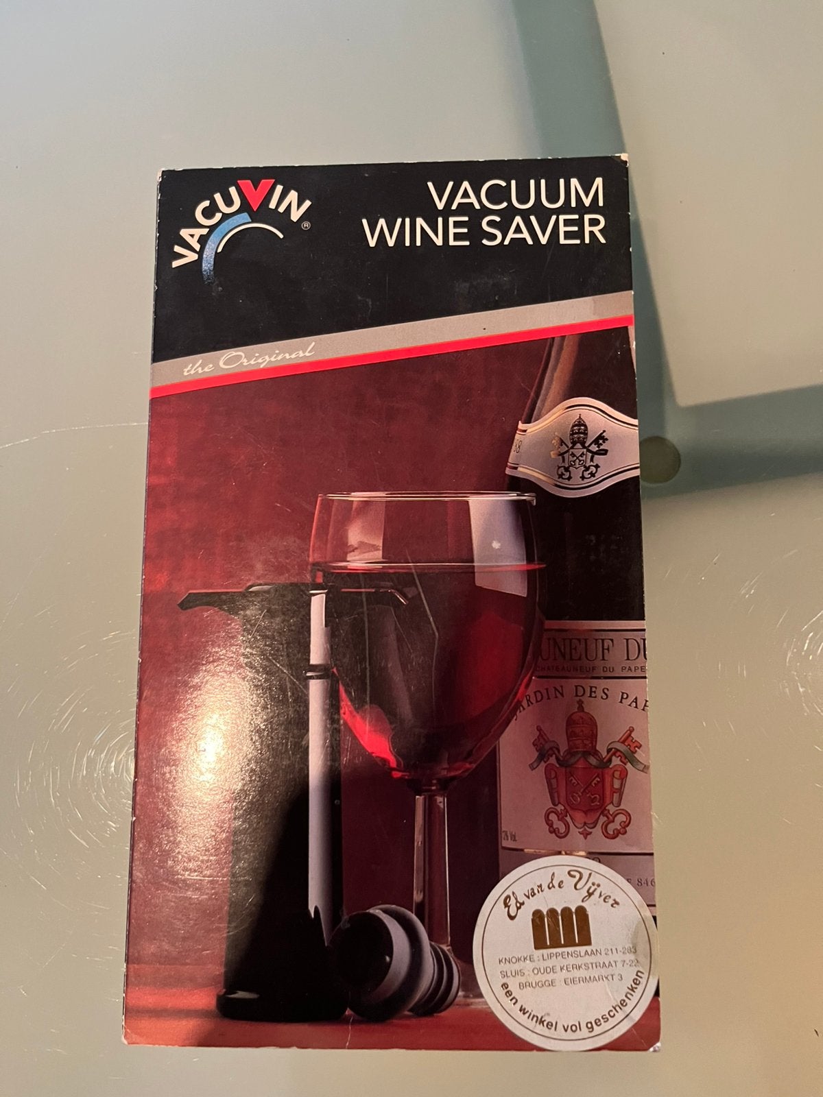 Vacuum wine saver, Overige typen, Ophalen of Verzenden, Zo goed als nieuw, Zwart