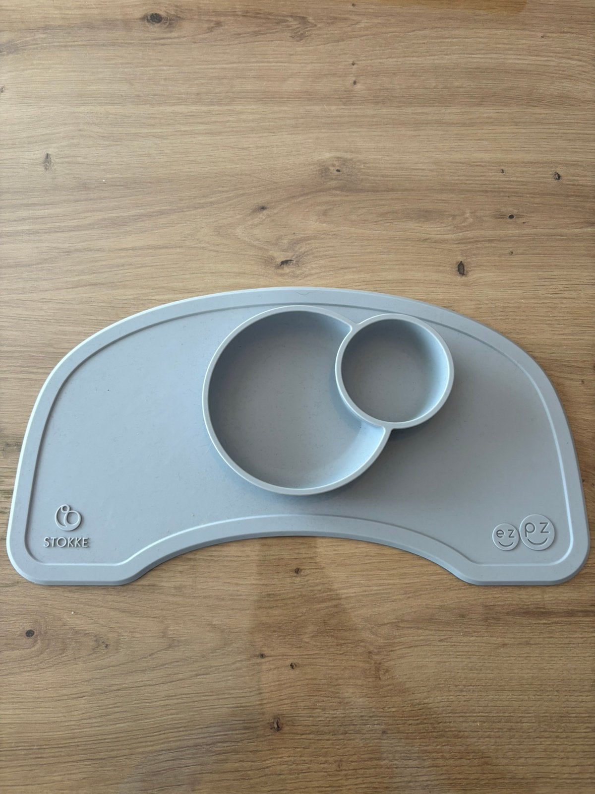 Siliconen placemat stokke tripp trapp, Ophalen, Gebruikt, Meegroeistoel, Afneembaar eetblad
