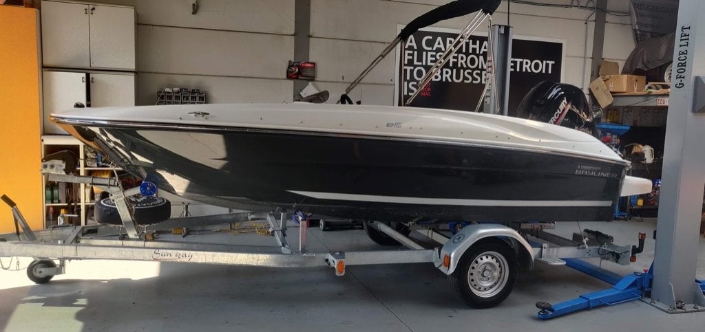 Bayliner E 16 Als nieuw, Watersport en Boten, Speedboten, Ophalen, 70 cm, Zo goed als nieuw, 80 pk