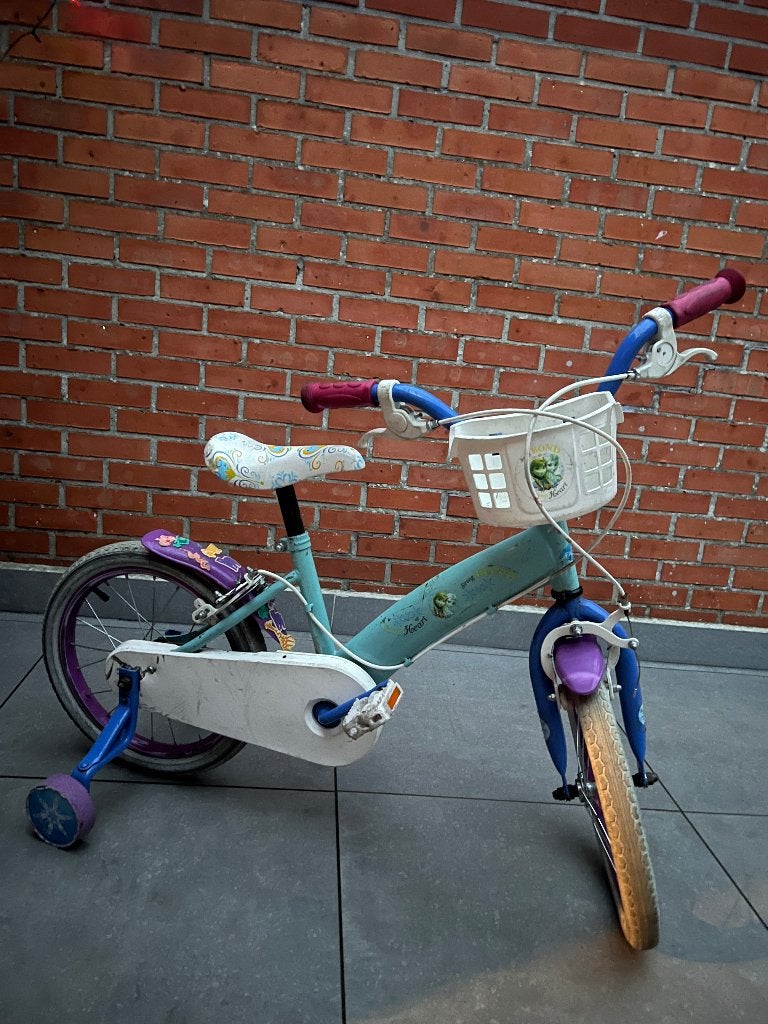 fiets 16 inch  meisjes, Fietsen en Brommers, Ophalen, Gebruikt, Handrem, Schijfrem