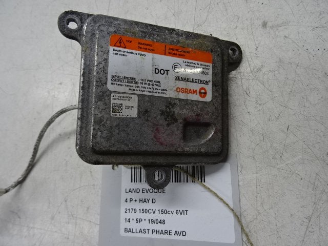 BALLAST DE PHARE XENON DROIT Range Rover Evoque (LVJ / LVS), Land Rover, Mevr. I. Hauben, Utilisé, Rue de l'Espoir 34 34
4030  GRIVEGNÉE, BE