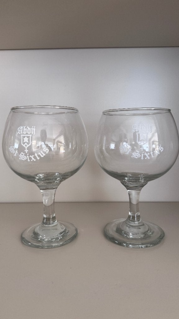 Bierglazen Sint-Sixtusabdij, Verzamelen, Ophalen of Verzenden, Nieuw, Bierglas