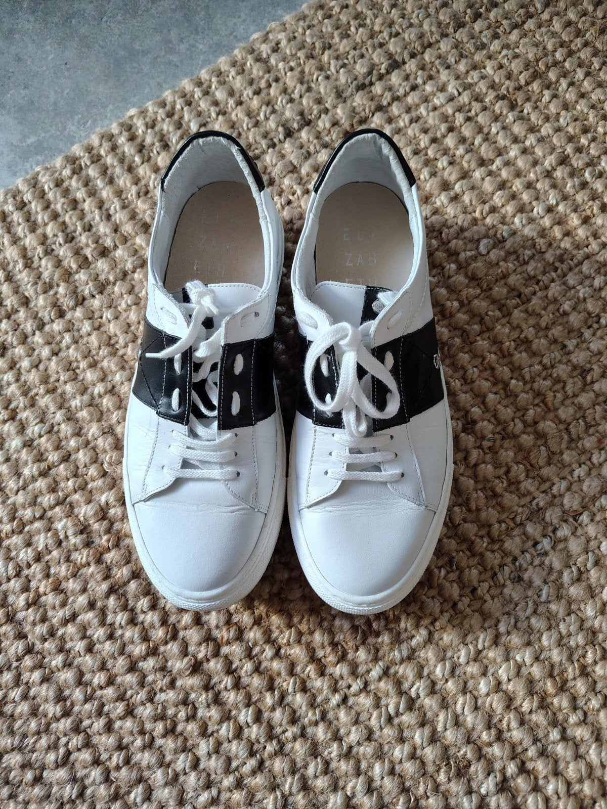 Witte lederen damessneakers Elisabeth Stuart maat 38, Ophalen, Wit, Elisabeth Stuart, Zo goed als nieuw
