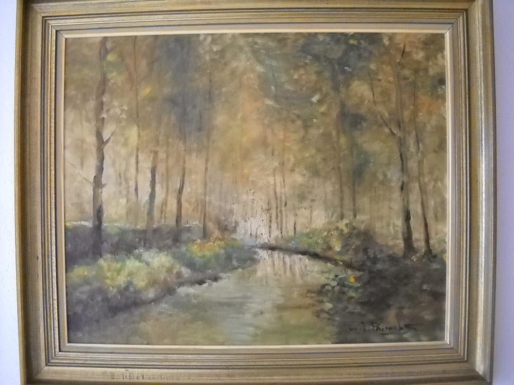 Bos zicht van H.J. Pauwels, Antiek en Kunst, Kunst | Schilderijen | Klassiek, Ophalen