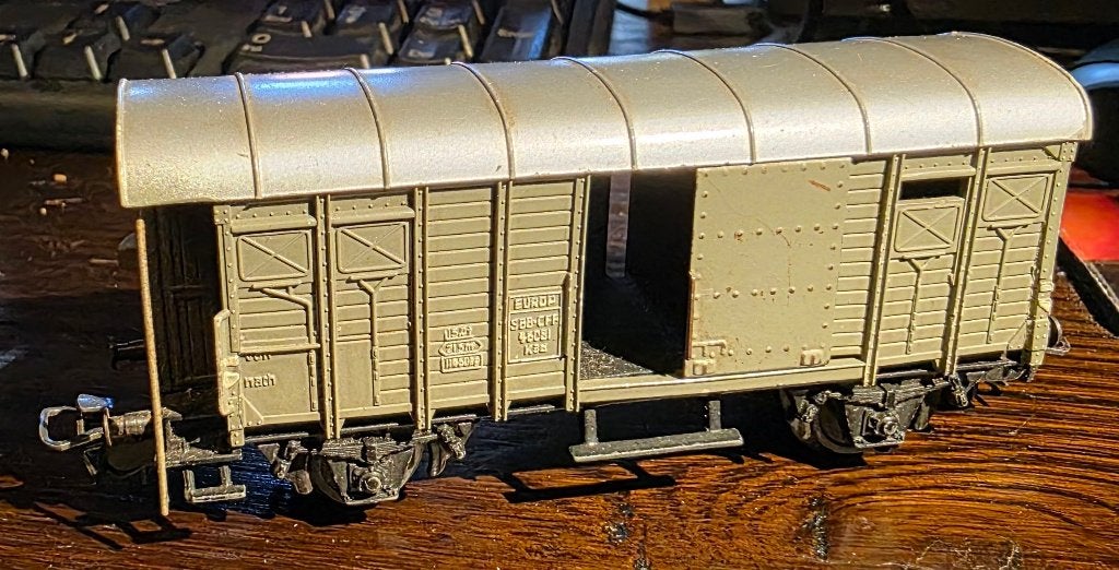 3430. SBB/CFF H0 Märklin overdekte auto., Ophalen of Verzenden, Gebruikt, Wagon, Märklin