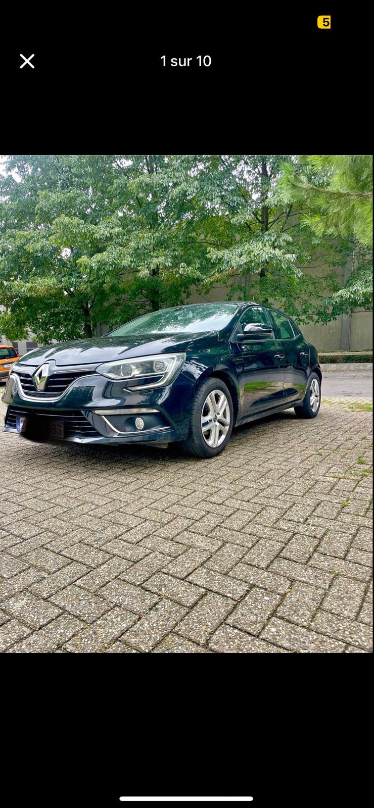 Megane 4 1.5 dci, Auto's, Renault, Euro 6, Zwart, 5 deurs, Particulier