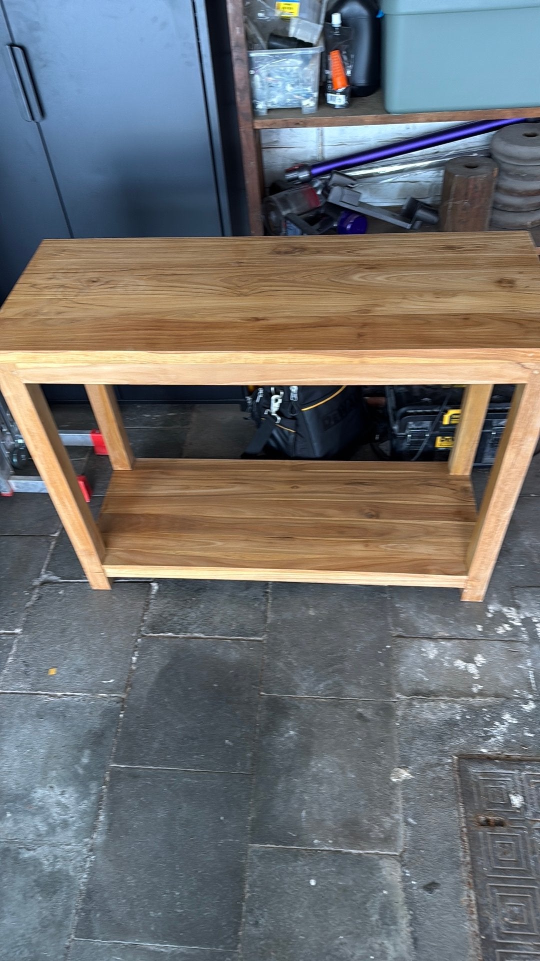 Bijzettafeltje in teak, Maison & Meubles, Tables | Dessertes, Enlèvement, Comme neuf