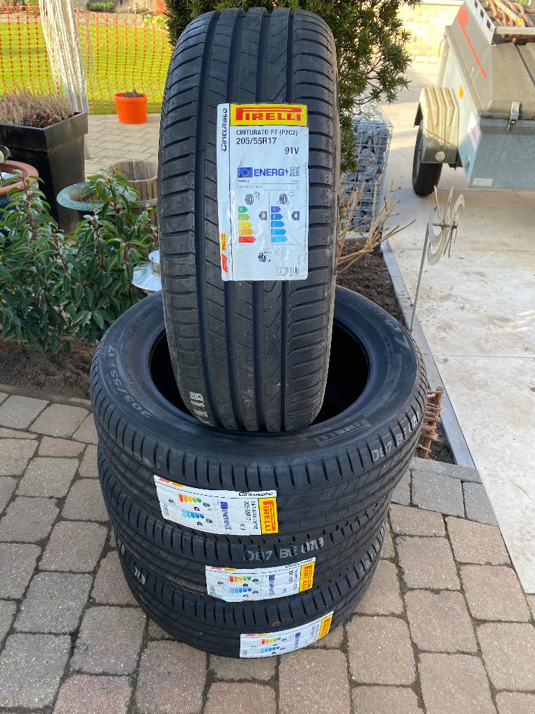 205/55 R17 91V PIRELLI Banden + Montage, Neuf, Pneus été, 205 mm, Enlèvement